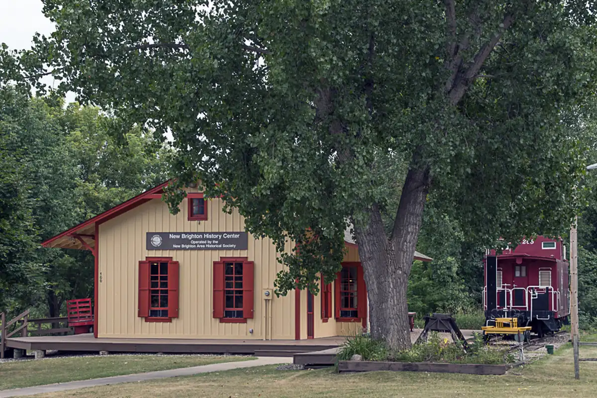 The Bulwer Junction Depot in New Brighton, Minnesota
